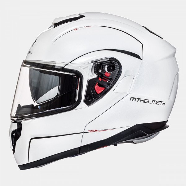 MT Flip-up helmet ATOM SV white S