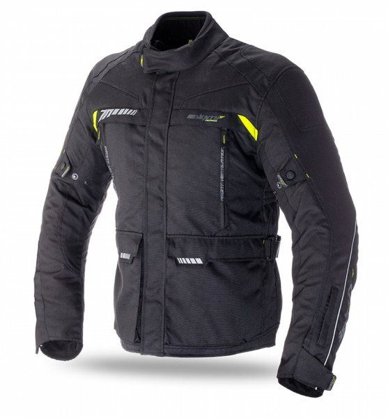 SEVENTY DEGREES Текстильная куртка SD-JT41 INVIERNO TOURING HOMBRE чёрная/желтая 4XL