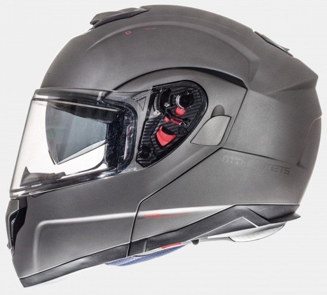 MT Flip-up helmet ATOM SV gray matt XS