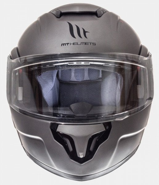 MT Шлем модуляр ATOM SV серый матовый XS