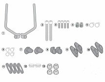 GIVI Windshield mounting kit A7407A
