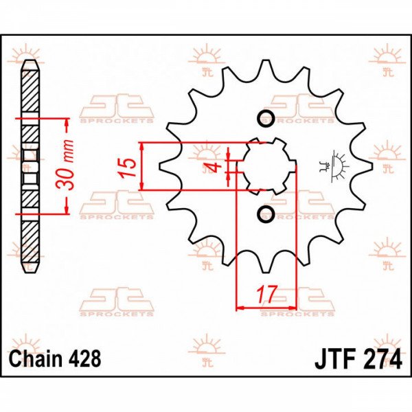 JT Front sprocket JTF274.14