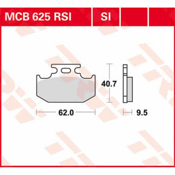 Тормозные колодки TRW MCB625SI