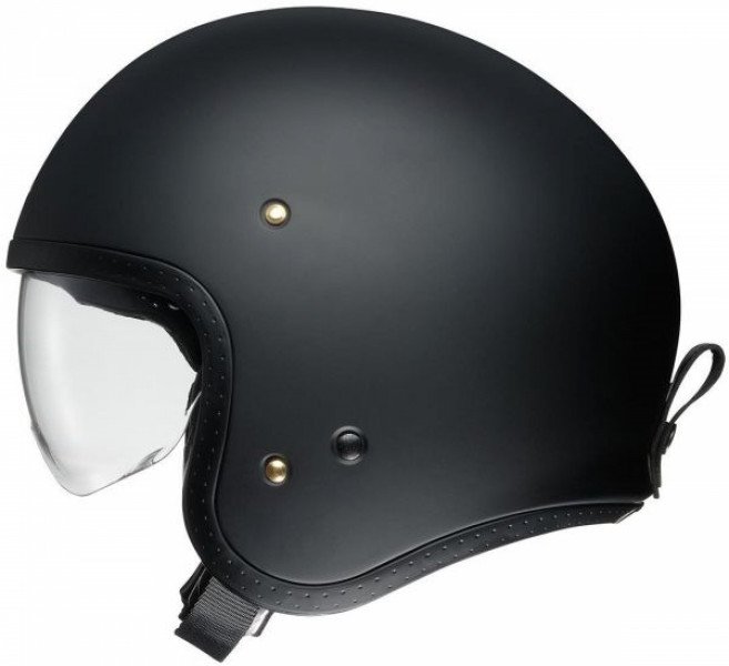 Open face helmet J.O black matt XS