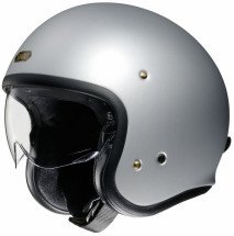 Open face helmet J.O matt light silver XS