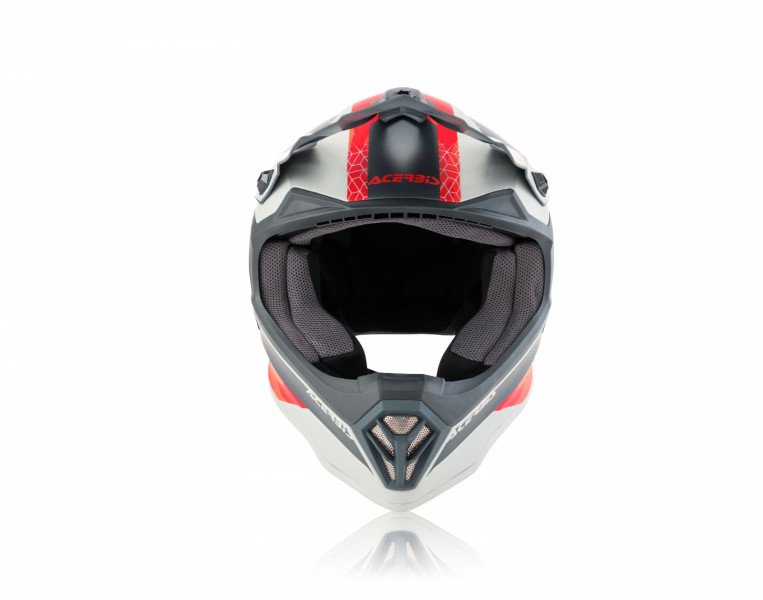 ACERBIS Off-road helmet STEEL KID red/gray (49-50 cm) YM
