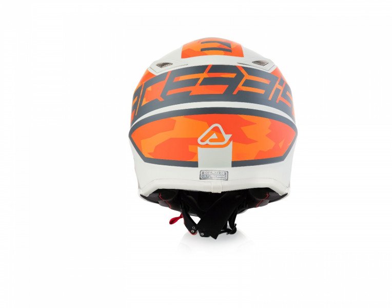 ACERBIS Off-road helmet STEEL KID orange/gray (49-50 cm) YM