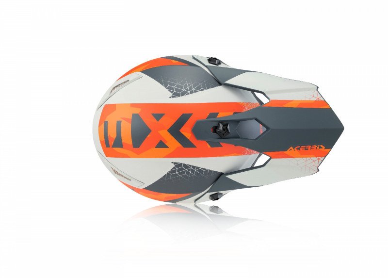 ACERBIS Шлем кроссовый STEEL KID оранжевый/серый (49-50 cm) YM