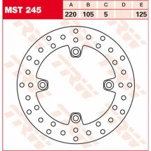 Тормозной диск TRW MST245