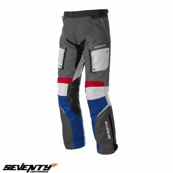SEVENTY DEGREES Textile pants SD-PT3 INVIERNO TOURING gray/red/blue L