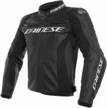 DAINESE Leather jacket RACING 3 SHORT/TALL black 104