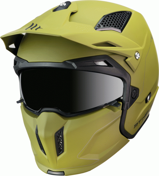 MT Enduro helmet STREETFIGHTER SV SOLID A6 green matt M