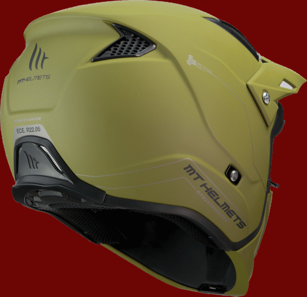 MT Шлем эндуро STREETFIGHTER SV SOLID A6 зелёный матовый M