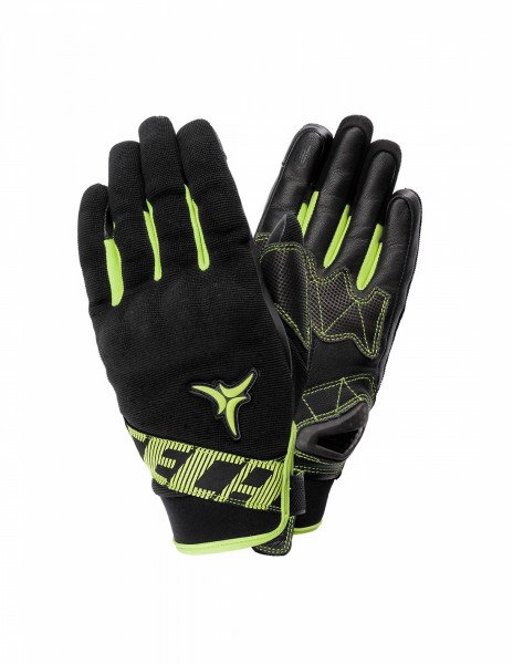 SECA Moto gloves X-STRETCH black/yellow L