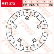 Тормозной диск TRW MST372