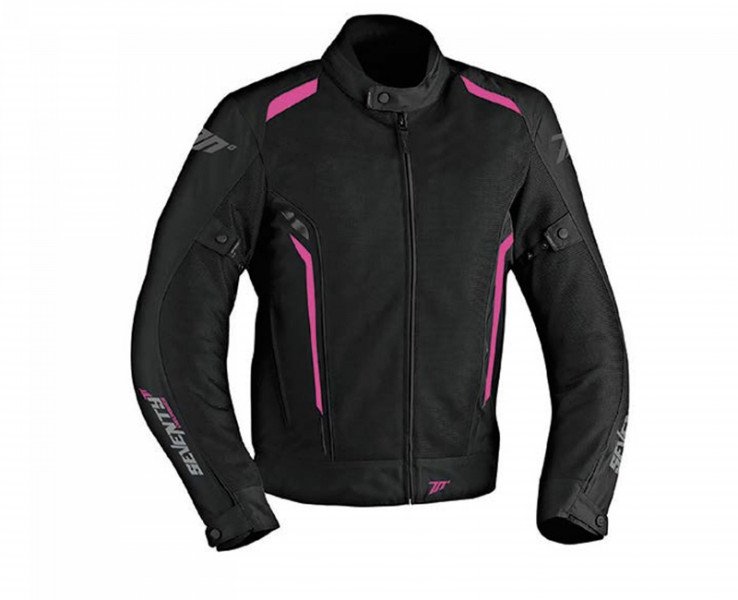 SEVENTY DEGREES Текстильная куртка SD-JT36 VERANO TOURING MUJER чёрная/розовая M