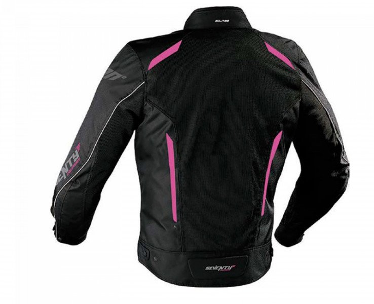 SEVENTY DEGREES Текстильная куртка SD-JT36 VERANO TOURING MUJER чёрная/розовая S