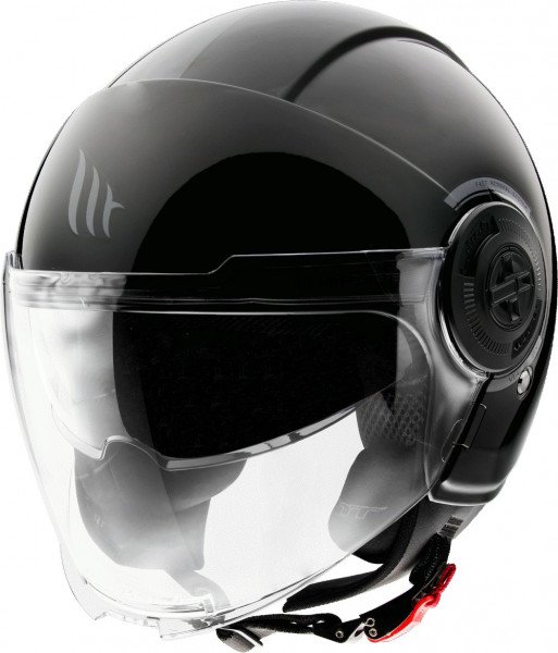 MT Open face helmet VIALE SV S SOLID A1 black M