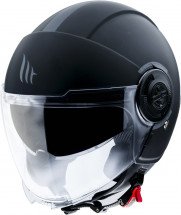 MT Open face helmet VIALE SV S SOLID A1 black matt M