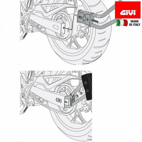 GIVI Specific RM1146KIT to install the spray guard RM01/02