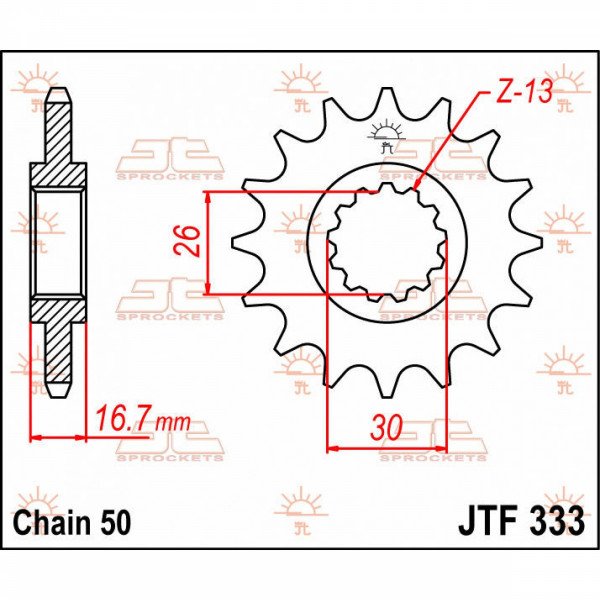 JT Front sprocket JTF333.16