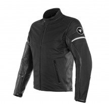 DAINESE Leather jacket SAINT LOUIS black 50