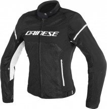 DAINESE Текстильная куртка AIR FRAME D1 TEX LADY черная/белая 50