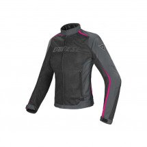 DAINESE Textile jacket HYDRA FLUX LADY black/grey /pink 48