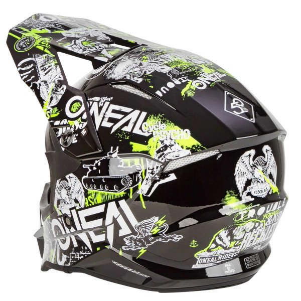 ONEAL Off-road helmet 3SRS ATTACK 2.0 black/yellow M