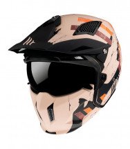 MT Enduro helmet STREETFIGHTER SKULL 2020 A14 orange matt S