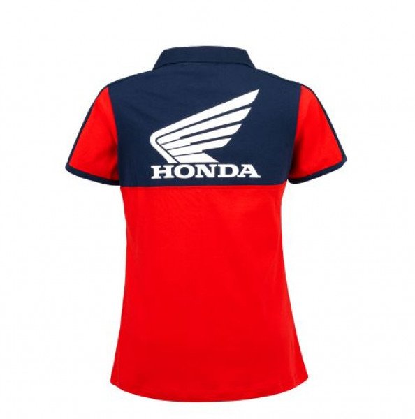 Polo shirt RACING HONDA FEMME red/blue S