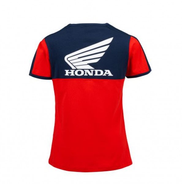 T-Shirt RACING FEMME HONDA red/blue L