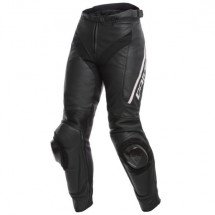 DAINESE Leather pants DELTA 3 black/white 54