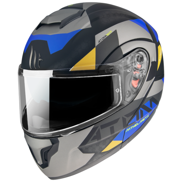MT Flip-up helmet ATOM SV W17 A2 gray matt S