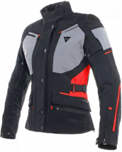DAINESE Textile jacket CARVE MASTER 2 LADY GORE-TEX black/grey /red 50