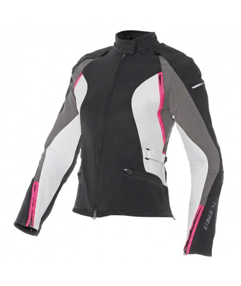 DAINESE Текстильная куртка ARYA LADY черная/серая/розовая 46