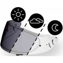 Helmet visor CWR-F2PN PHOTOHROMICS (NXR2)