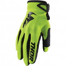 THOR Кроссовые перчатки S20 SECTOR зелёные L