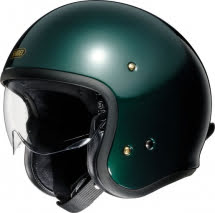 Open face helmet J.O matt british green XS