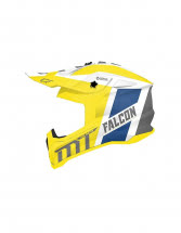 MT Шлем кроссовый MX802 FALCON WARRIOR A3 желтый/белый