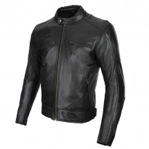 SECA Leather jacket BONNEVILLE PERFORATED black 48