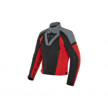 DAINESE Textile jacket LEVANTE AIR black/grey /red 48