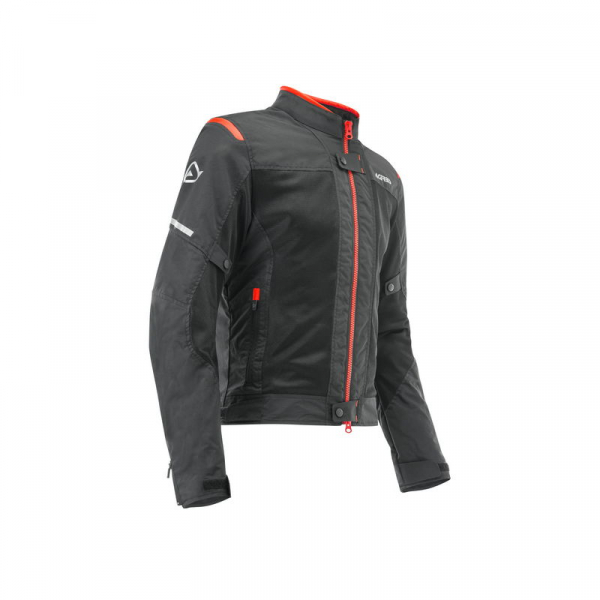ACERBIS Текстильная куртка CE RAMSEY VENTED черная/красая XL