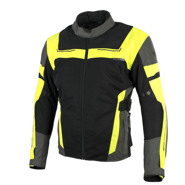SECA Текстильная куртка ORKAN II черная/dzeltena XL