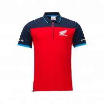 Polo shirt RACING HONDA red/blue S