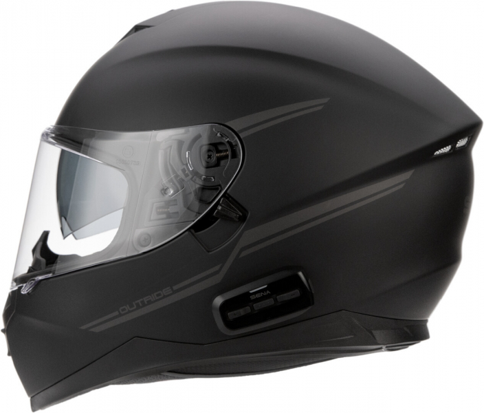 SENA Full-face helmet OUTRIDE black matt XXL