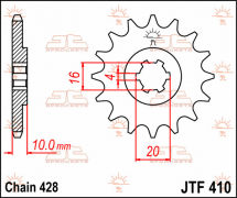 JT Front sprocket JTF410.15