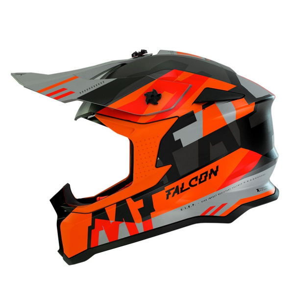 MT Шлем кроссовый FALCON ARYA A4 оранжевый матовый L