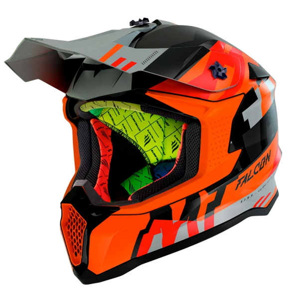 MT Off-road helmet FALCON ARYA A4 orange matt S