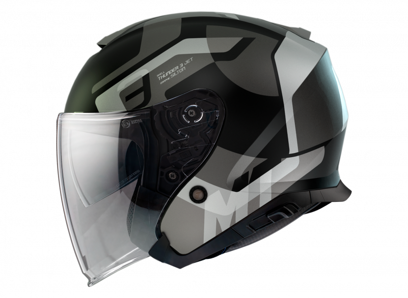 MT Open face helmet THUNDER 3 SV JET SILTON B2 gray matt S